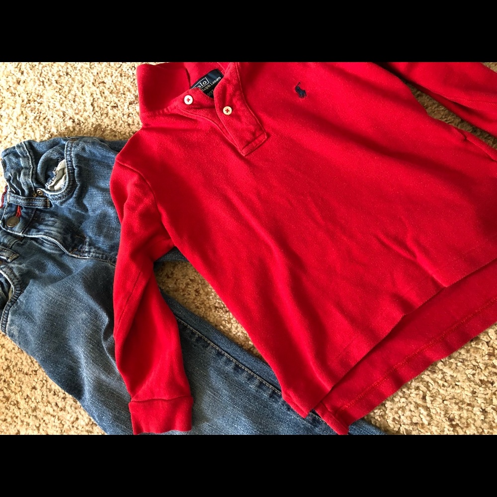 Boys 3T toddler set Polo shirt & jeans